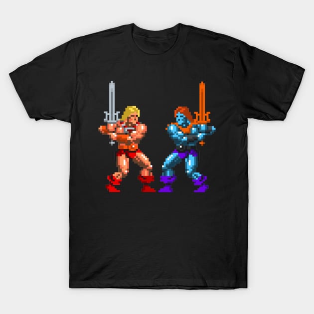 He-Man Vs. Faker T-Shirt by Chaosblue